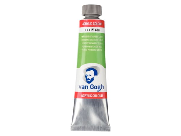 Van Gogh akrylfärg tub Permanent Green Light 618