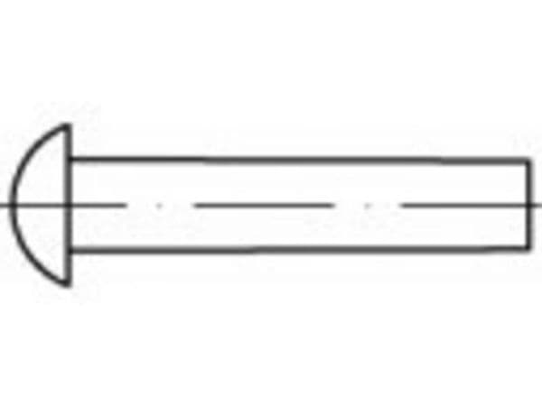 TOOLCRAFT TO-5448447 blindnitar 2,5 mm, 1000 st.