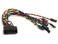 Supermicro Front Panel Switch Cable, 16-pin, 0,15 m, musta, Monivärinen