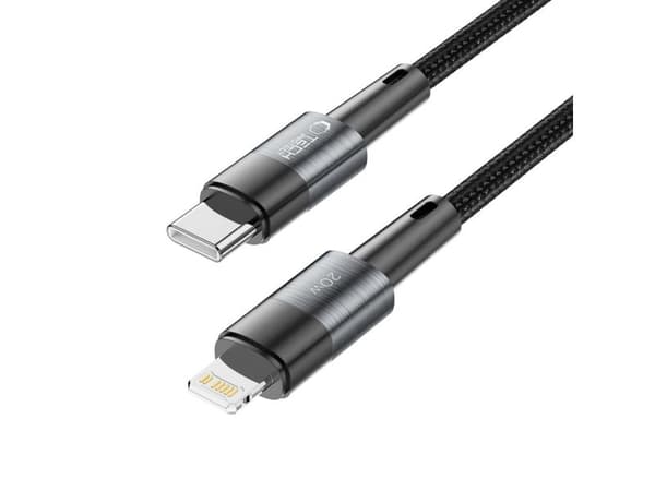Tech-Protect UltraBoost Lightning/USB-C PD 20W 3A 2 m kabel - grå