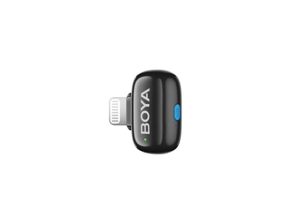 Boya trådløs mikrofon mini 2-01 Lightning/USB-C, matt svart