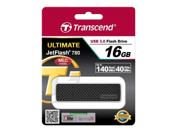 Transcend JetFlash 780 - USB-flashstasjon - 16 GB - USB 3.0