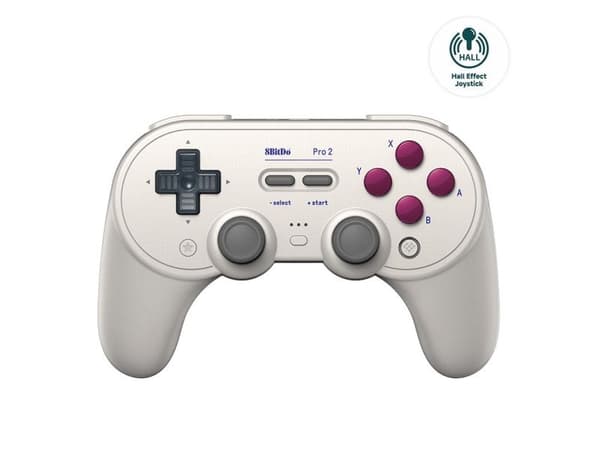 8Bitdo Pro 2 - Spelkontroll - trådlös - Bluetooth - G classic - för Nintendo Switch, PC, Steam, Android, Raspberry Pi