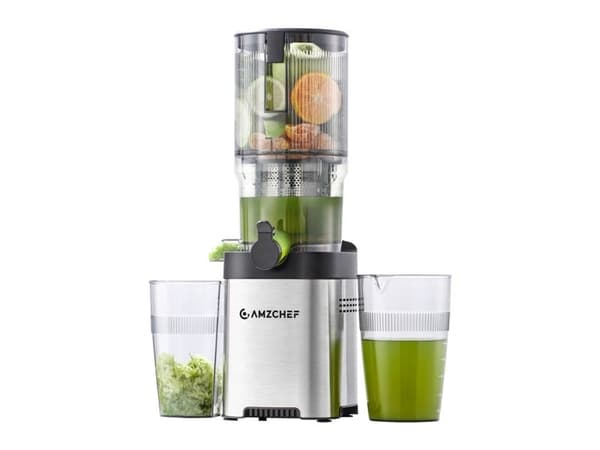 AMZCHEF CE-ZM1902B-SV långsam saftpress