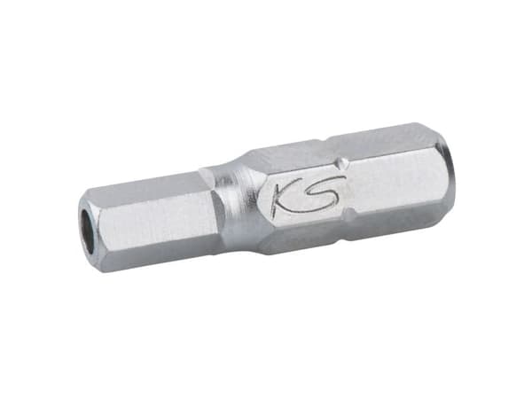 KS TOOLS 1/4" CLASSIC sekskantbits, boring, 25mm, 9/64", 5-pack (911.2968)