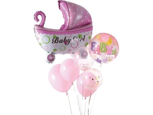 Girl 9-delars ballongset