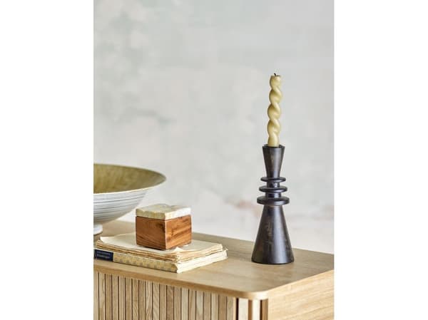 BLOOMINGVILLE Armel lysestake, svart, Mango