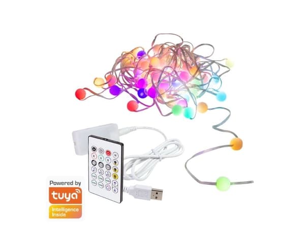 LogiLink WiFi Smart Globe FairyString Light, 3m, Tuya compatible