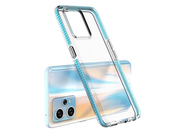 Spring Case för Realme 9 Pro+ - silikonfodral med ram - svart