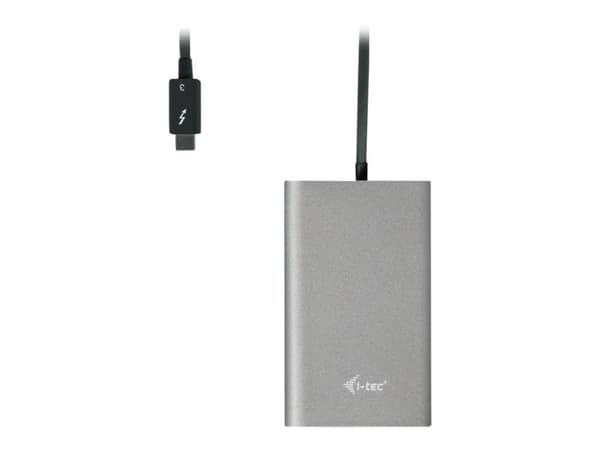 i-Tec Dual Display Port Video Adapter - Ekstern videoadapter - Thunderbolt 3 - 2 x DisplayPort