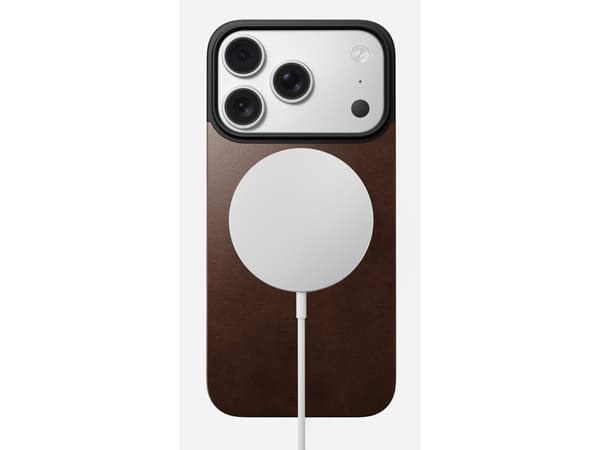 Nomad Mag Leather Back, Mobilskal, Apple, iPhone 17 Pro, 16 cm (6.3"), Brun