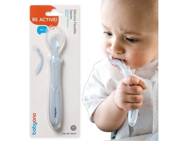 BabyOno 785/01 silikon-napp elastisk blå