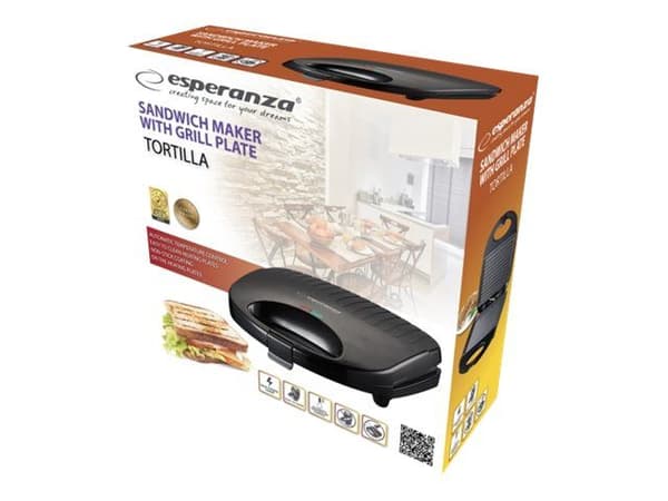 Esperanza TORTILLA - Grilli / voileipäkone - 1 kW