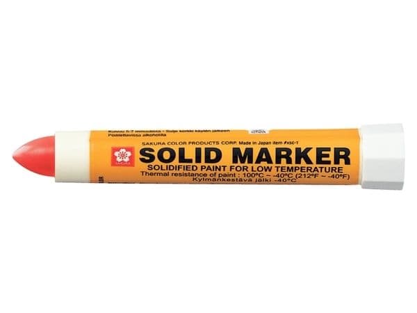 Sakura Marker Solid rød for lave temperaturer