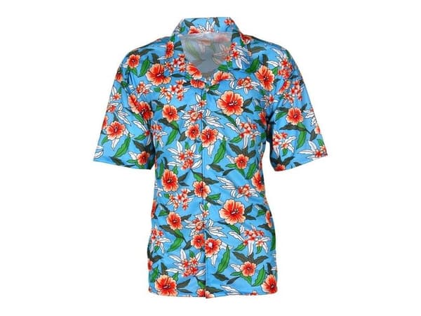 Lyseblå Hawaii skjorte