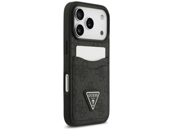 Guess 4G nauble Card Triangle MagSafe-etui til iPhone 17 Pro - sort