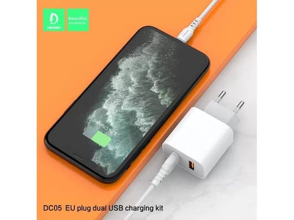 Denmen DC05 laddare 2x USB-A 2,4 A (29975)
