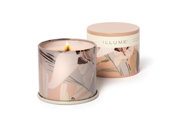 ILLUME Coconut Milk Mango vanity tin duftlys, rosa