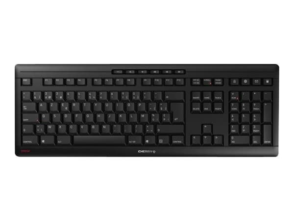 CHERRY Stream Wireless, Täysikokoinen (100 %), Langaton RF + USB, QWERTY, Musta