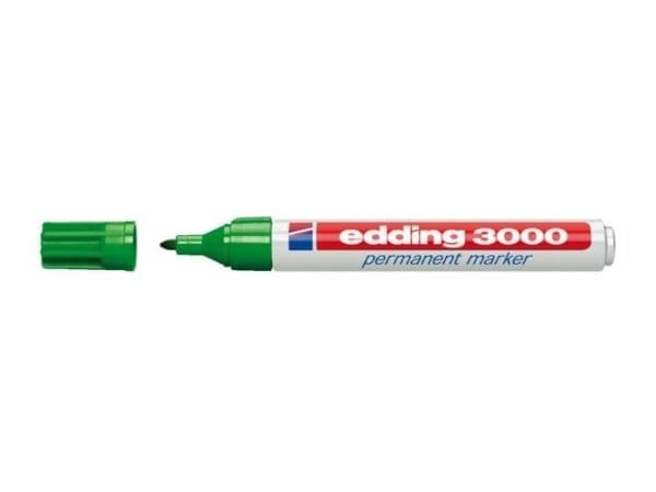 edding 3000 - Markør - permanent - grønn - 1.5-3 mm