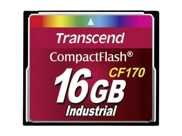 Transcend CF170 Industrial - Flash-minneskort - 16 GB - 170x - CompactFlash