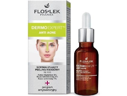 FLOSLEK Pharma Dermo Expert Anti Acne Night normalizing acid peeling 30ml