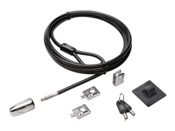 Kensington Desktop and Peripherals Locking Kit 2.0 - Master Keyed - System, sikkerhetssett - 2.44 m