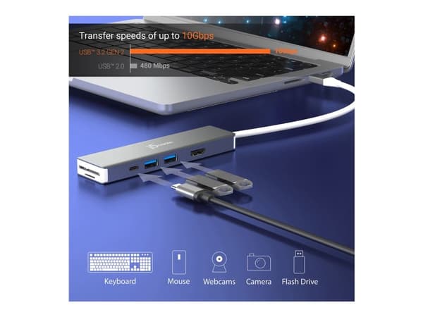 j5create Elite JCD390 - Dokkingstasjon - USB-C - HDMI - Europa