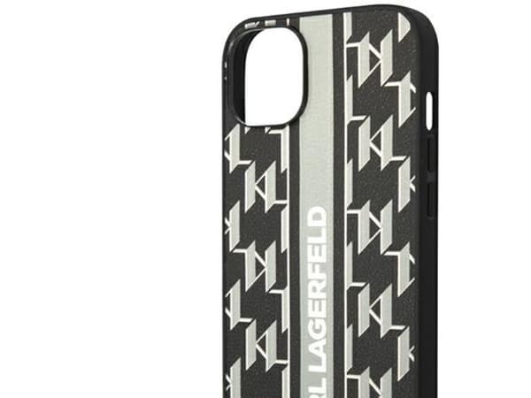 Karl Lagerfeld KLHCP14MPGKLSKG iPhone 14 Plus 6,7" hardcase grå/grå Monogram Stripe