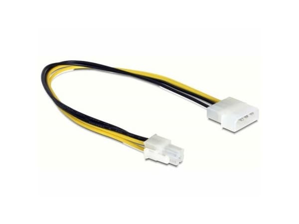 Delock - Strømadapter - strøm-P4 (hann) til 4-pin intern strøm (hann) - 30 cm