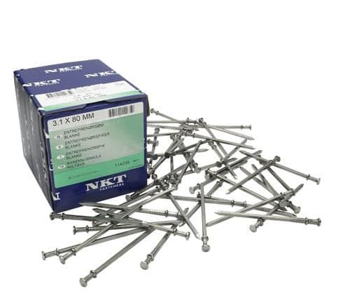 Entreprenadspik blank 3" (3,1/80) mm