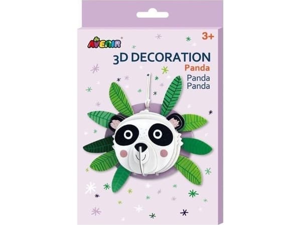 Russell 3D-dekorationer - panda