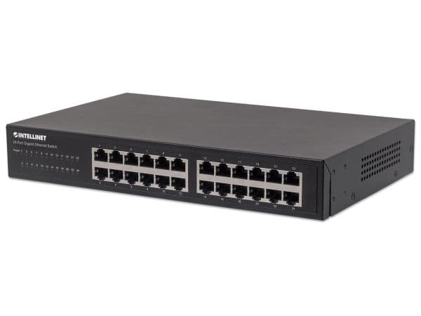 Intellinet 561273, Gigabit Ethernet (10/100/1000), Full duplex, Rackmontering