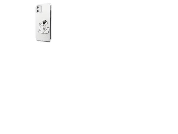 Karl Lagerfeld Choupette Fun etui til iPhone 11 / Xr - transparent