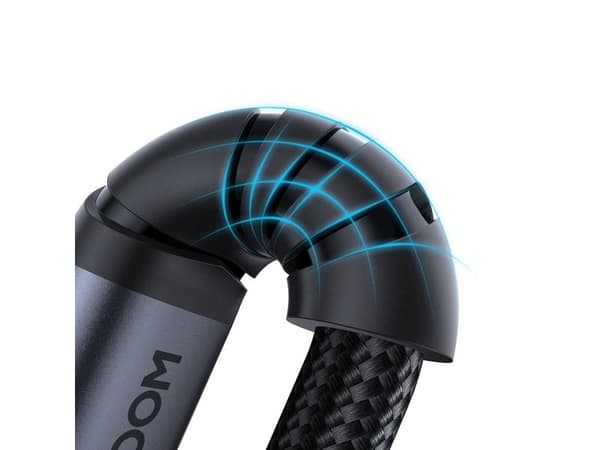 USB-kaapeli Joyroom Lightning til mini Jack 3,5 mm 1,2 m sort/grå (JYR874)