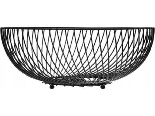 5five fruktskål azurfärgad, Ø 30 cm, svart