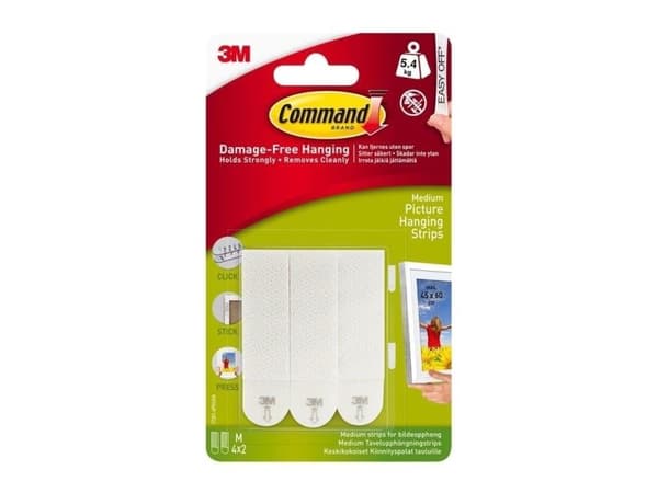 Command Strips White Medium 4 set 17204WHI-4