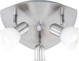 EGLO ENEA, Overflateegnet, E14, 3 ampuller, Nickel, Hvit