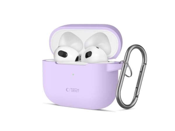 Tech-Protect TECH-PROTECT SILICONE HOOK APPLE AIRPODS 3 LAVENDER