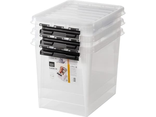 SmartStore Classic förvaringsbox med lock, 50, 3-pack