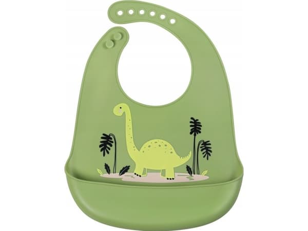 Simed SILICONE BIB DINOSAUR silikonhaklapp/hakklapp
