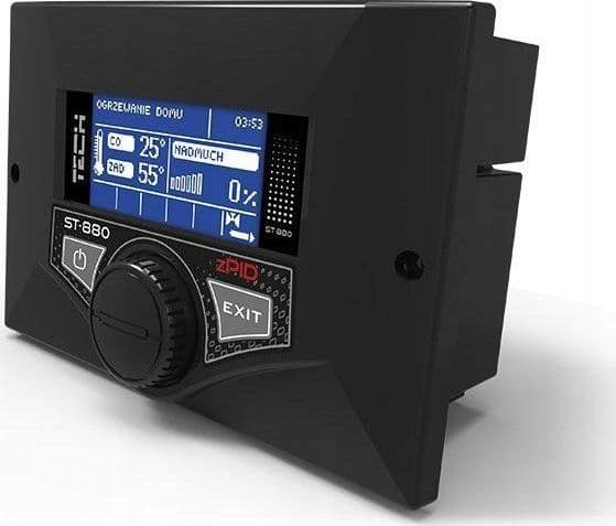 Tech Controller ST-880 zPID takasyöttökattilalle musta