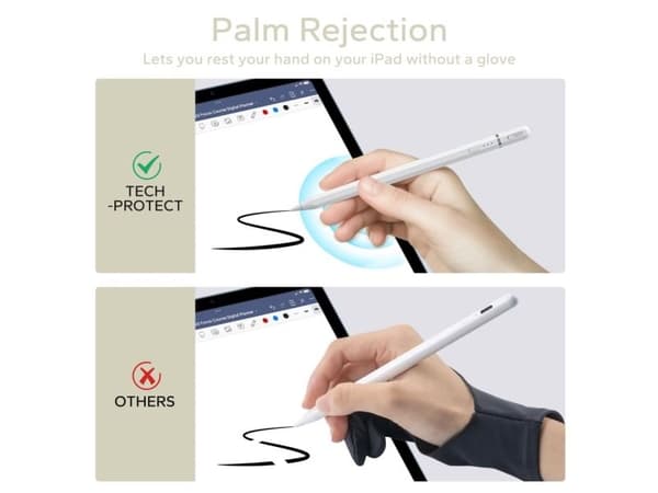 Tech-Protect digital magnetisk styluspenna 3 till iPad White