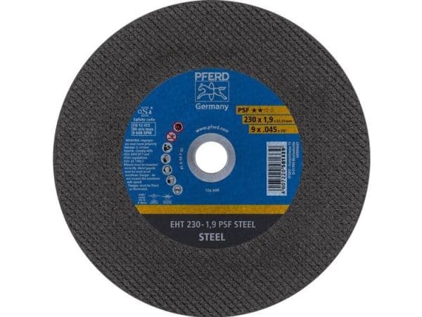 Kappeskive for metall PFERD EHT 230×1,9 mm A46 P PSF
