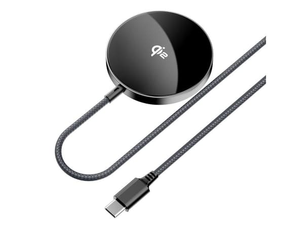Acefast E24 Qi2 15W Magnetic Inductive Charger with 1.2m USB-C Cable - Black