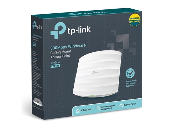 TP-Link Omada EAP115 - Trådløst tilgangspunkt - 1GbE - Wi-Fi - 2.4 GHz