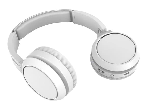 Philips TAH4205WT - Hodetelefoner med mikrofon - on-ear - Bluetooth - trådløs - lydisolerende - hvit