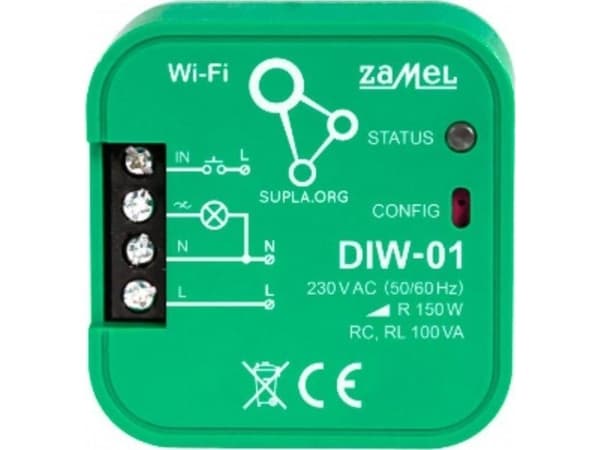 Zamel Supla - Wi-Fi-dimmer för belysning DIW-01