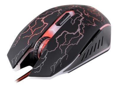 Rebeltec Diablo - Mus - optisk - 6 knapper - kabling - USB