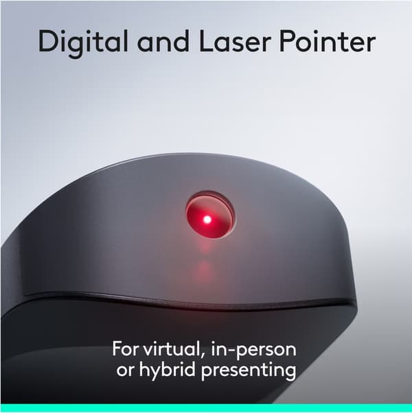 Logitech Spotlight 2 - Presentationsfjärrkontroll - radio - grafit